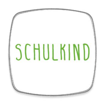 schoolchild - Square fridge magnet - white - Front