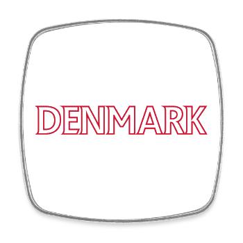 Nordic landscape-inspired design - Square fridge magnet - white - Front