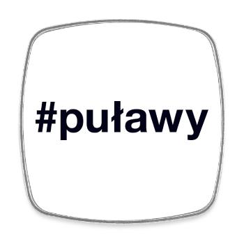 Pulawy Polska Pologne Hashtag - Magnet carré - blanc - Devant