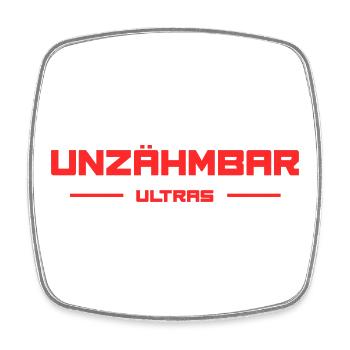UNZÄHMBAR ULTRAS - Viereckiger Kühlschrankmagnet - Weiß - Vorne