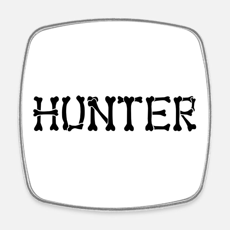 Hunter - Square fridge magnet - white