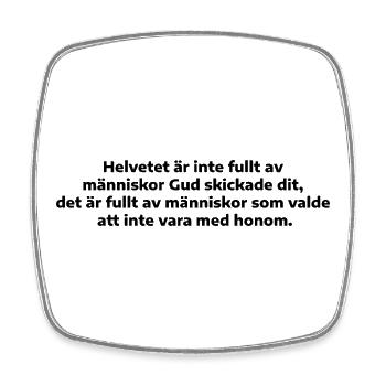Human choice - Square fridge magnet - white - Front