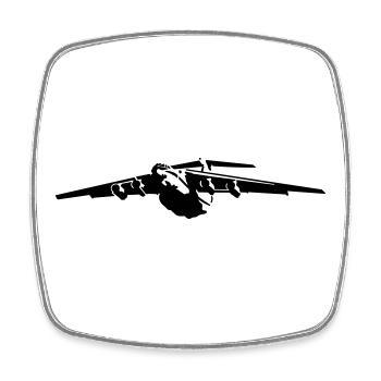 IL-76 - Square fridge magnet - white - Front