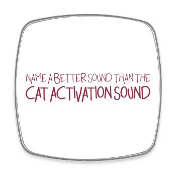 catactivation - Viereckiger Kühlschrankmagnet - Weiß - Vorne