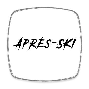 Après-ski - Square fridge magnet - white - Front