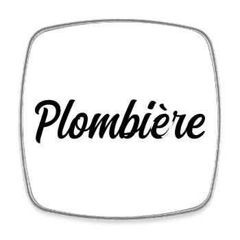 Plumber heating technician repair pipes pr - Square fridge magnet - white - Front