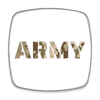 ARMY NL Desert NFP - Magnet carré - blanc - Devant