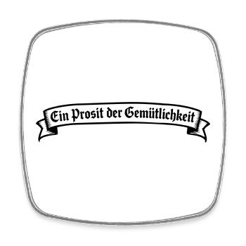 Ein Prosit der Gemütlichkeit - Viereckiger Kühlschrankmagnet - Weiß - Vorne