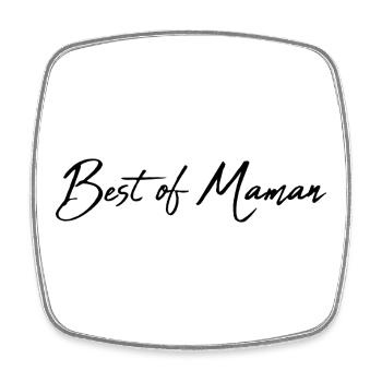 MOM. MOTHER'S DAY. HEART. FEAST. HAPPY BIRTHDAY - Square fridge magnet - white - Front