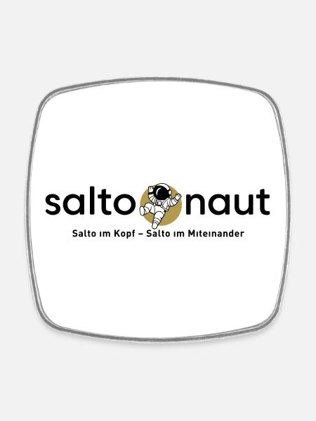Saltonaut - Square fridge magnet - white