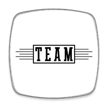 Team Stroke - Square fridge magnet - white - Front