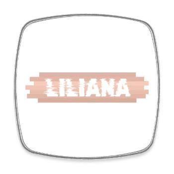 First name Liliana - Square fridge magnet - white - Front