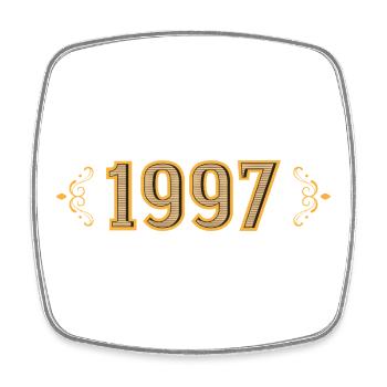 Légende depuis 1997 rétro 1997 - Magnet carré - blanc - Devant