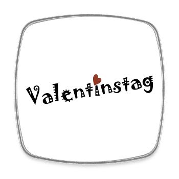 Valentinstag - Viereckiger Kühlschrankmagnet - Weiß - Vorne