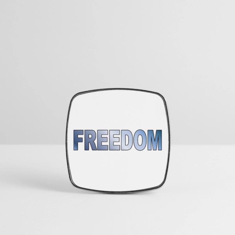 Conception de la Déclaration de Typographie de la Liberté Magnet carré