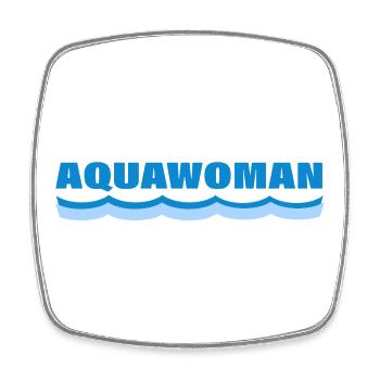 AQUAWOMAN - Magnet carré - blanc - Devant