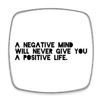 Motivational saying English - Square fridge magnet - white - Front