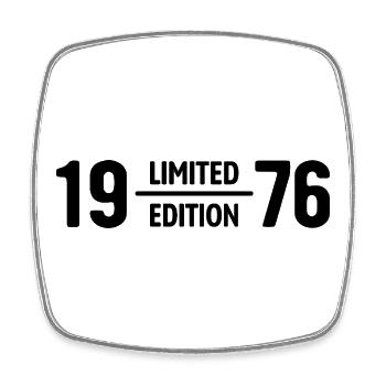 Limited Edition 1976 Birthday Gift - Square fridge magnet - white - Front