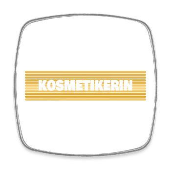 Gift for beautician - Square fridge magnet - white - Front
