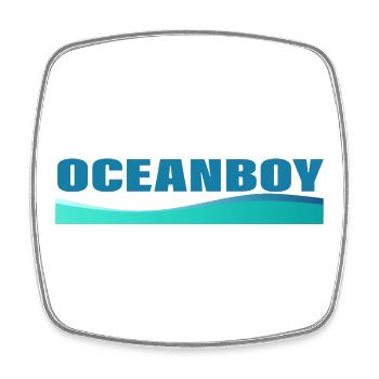 OCEANBOY - Magnet carré - blanc - Devant
