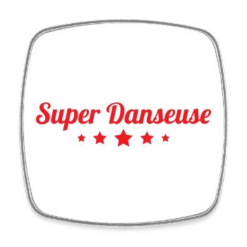 Super Dancer – Tanz - Viereckiger Kühlschrankmagnet - Weiß - Vorne