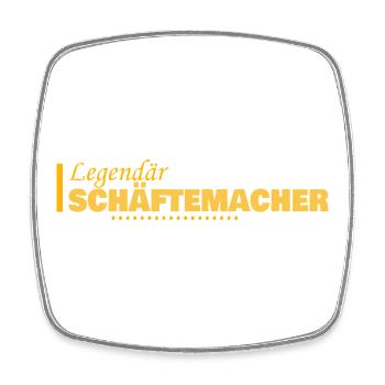 Schaeftemacher as a job - Square fridge magnet - white - Front