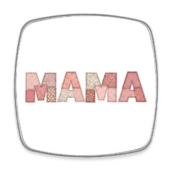 Patchwork Mom Gift for Mom for Birthday - Square fridge magnet - white - Front