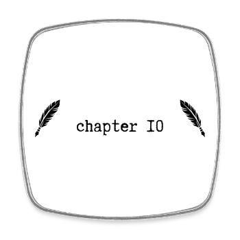 chapter 10 Birthday - Square fridge magnet - white - Front