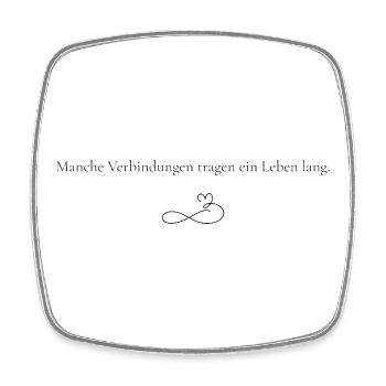 Verbindungen fürs Leben - Viereckiger Kühlschrankmagnet - Weiß - Vorne