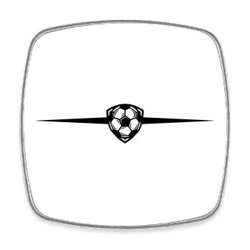Soccer Symbol Line - Square fridge magnet - white - Front