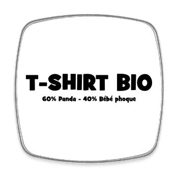 Bio Parodie Conservation Animale - Magnet carré - blanc - Devant