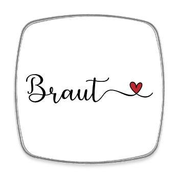 Braut - Viereckiger Kühlschrankmagnet - Weiß - Vorne