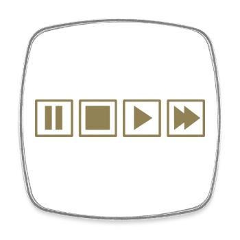 Retro Kassettenrekorder TV Nostalgie fernbedienung - Viereckiger Kühlschrankmagnet - Weiß - Vorne