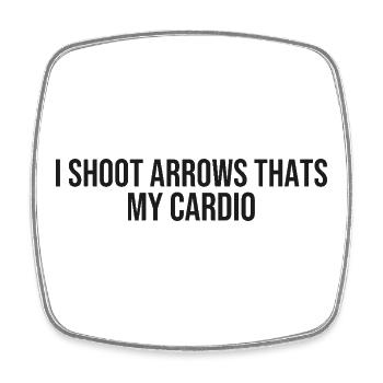 Archery Lover | Funny Archer Gift - Square fridge magnet - white - Front