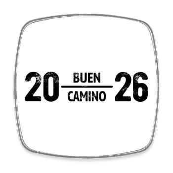 Buen Camino 2026 | Jakobsweg, Pilger, Santiago - Viereckiger Kühlschrankmagnet - Weiß - Vorne