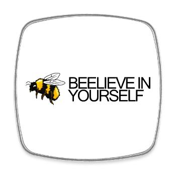 Bumblebee - Croyez-vous en vous - Magnet carré - blanc - Devant