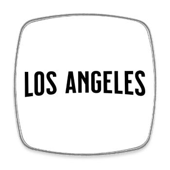 Los Angeles - Magnet carré - blanc - Devant