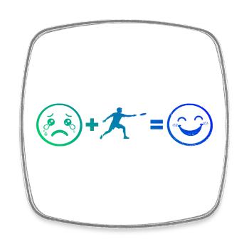 Cadeau ultime de frisbee pour le joueur ultime - Magnet carré - blanc - Devant