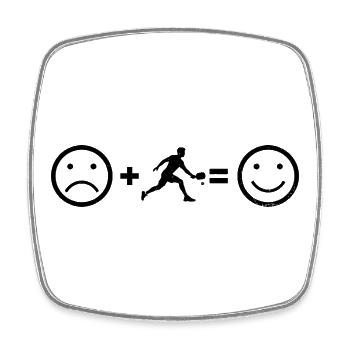 Conception de scène de pickleball pour les fans de joueurs de pickleball - Magnet carré - blanc - Devant