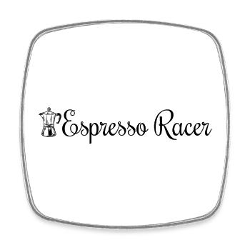 Espresso Racer - Magnet carré - blanc - Devant