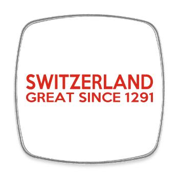 Suisse - Grande depuis 1291 - Schweiz - Schwiiz - Magnet carré - blanc - Devant