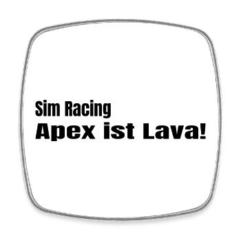 Apex ist Lava - Viereckiger Kühlschrankmagnet - Weiß - Vorne