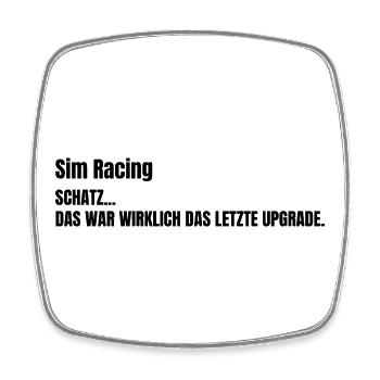 SCHATZ...DAS WAR WIRKLICH DAS LETZTE UPGRADE - Viereckiger Kühlschrankmagnet - Weiß - Vorne