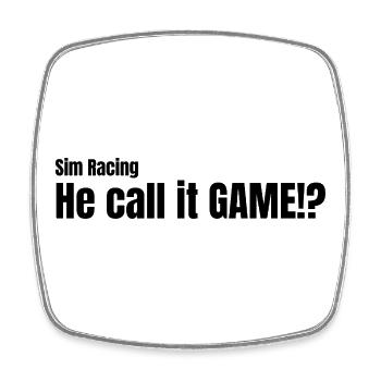 He call it GAME!? - Viereckiger Kühlschrankmagnet - Weiß - Vorne