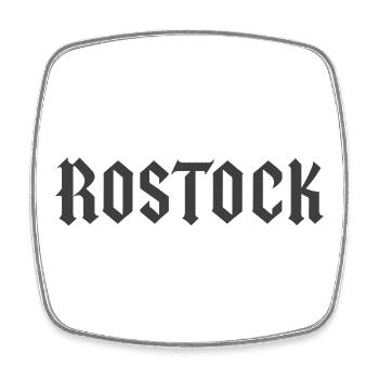 Fracture de Rostock - Magnet carré - blanc - Devant