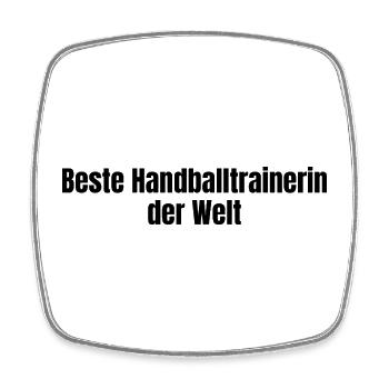 Beste Handballtrainerin der Welt Verein Geschenk - Viereckiger Kühlschrankmagnet - Weiß - Vorne