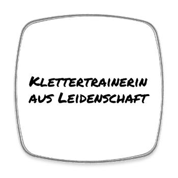 Klettertrainerin aus Leidenschaft Geschenk - Viereckiger Kühlschrankmagnet - Weiß - Vorne