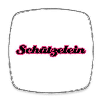 Schätzelein | Schatz | Schätzchen - Square fridge magnet - white - Front