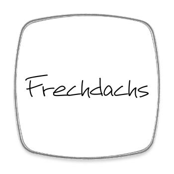 Frechdachs Kind Kleinkind frech Geschenk - Viereckiger Kühlschrankmagnet - Weiß - Vorne