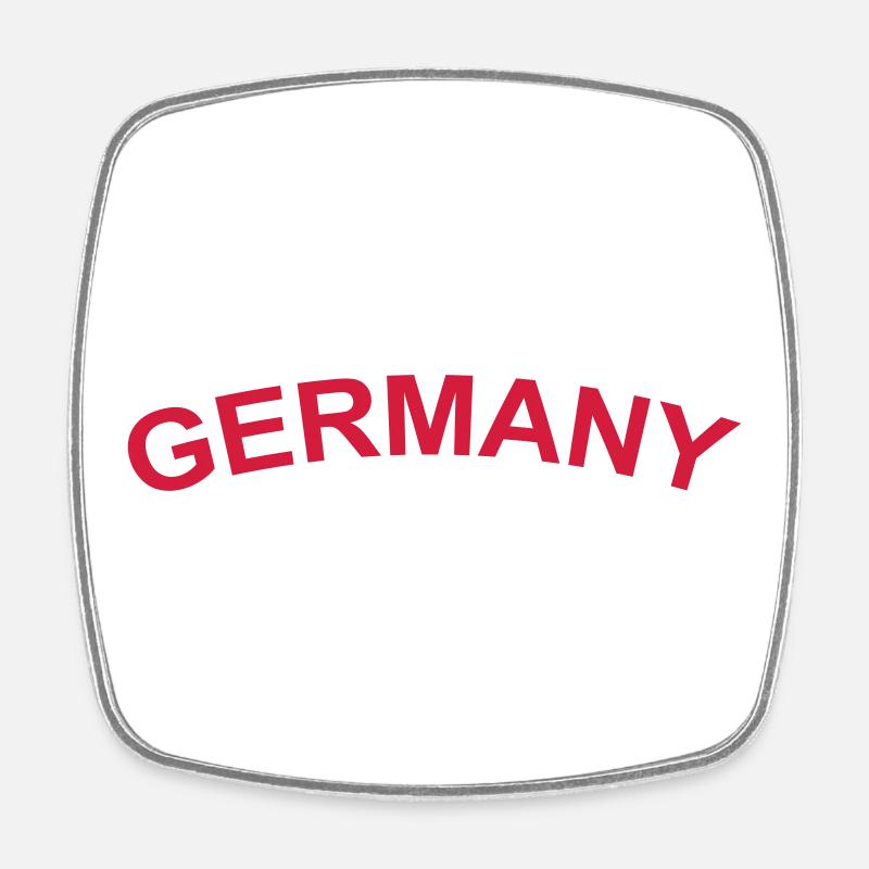 Germany - Viereckiger Kühlschrankmagnet - Weiß